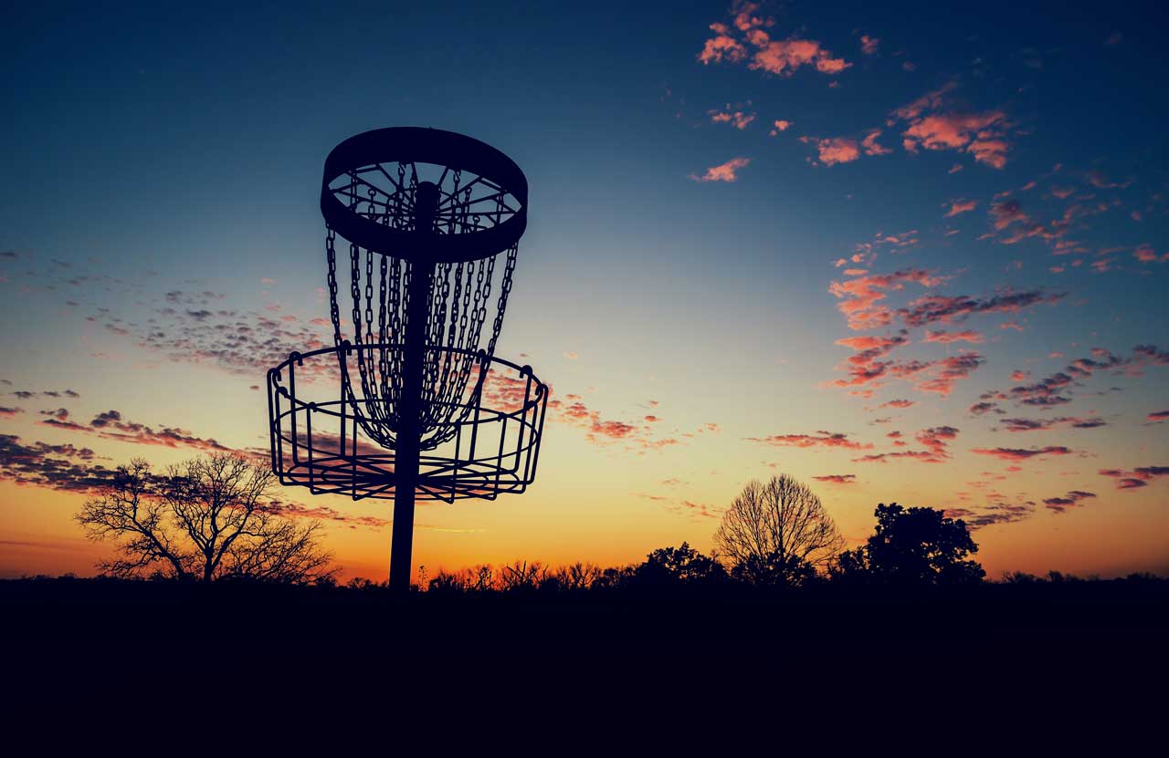 disc golf basket
